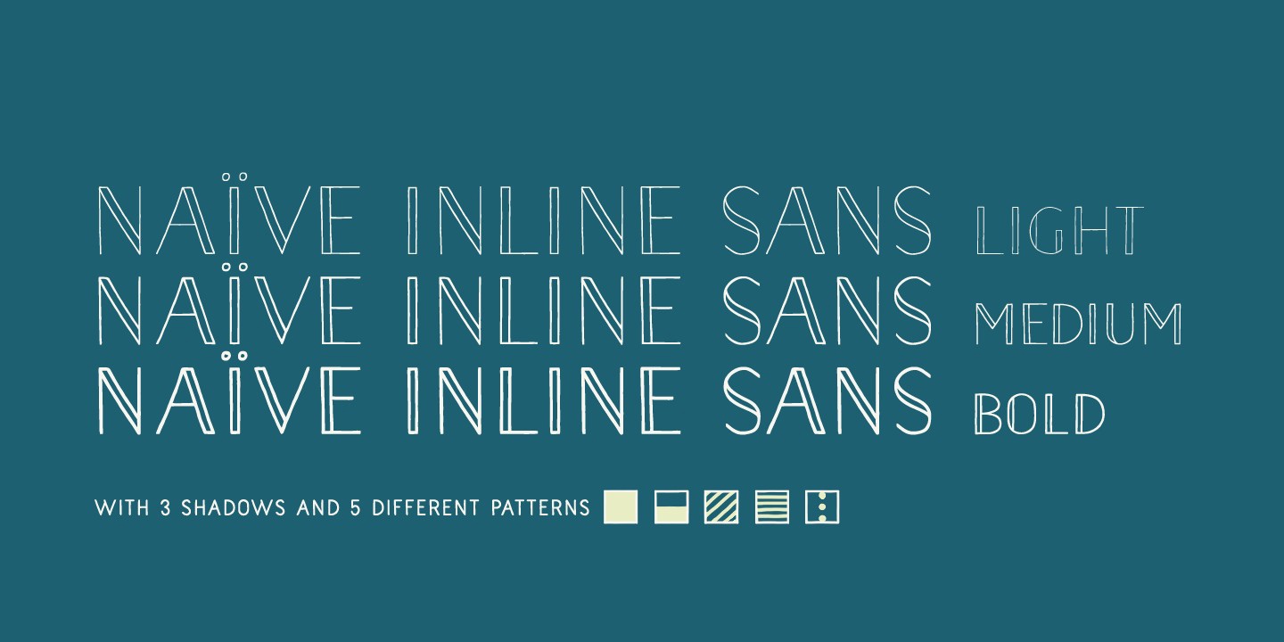 Font Naive Inline Sans