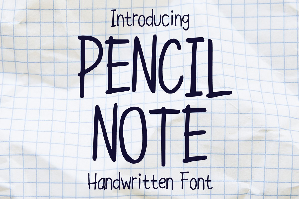 Font Pencil Note