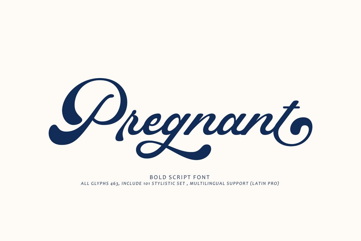 Font Pregnant