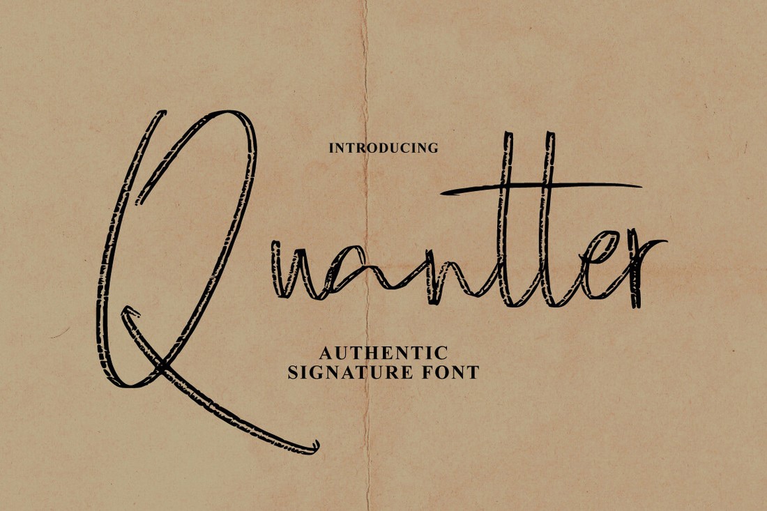 Font Quantter Signature Brush