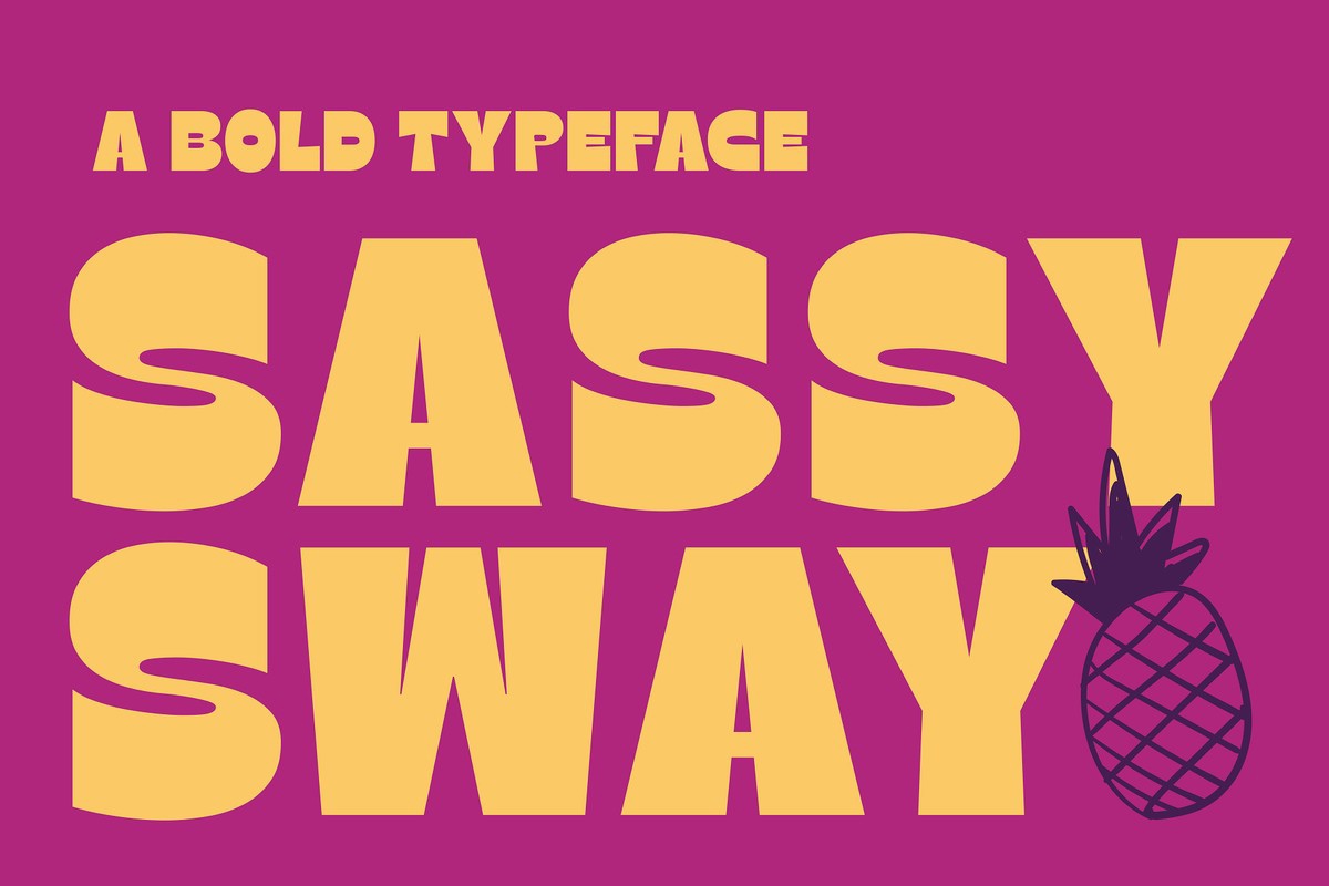 Font Sassy Sway