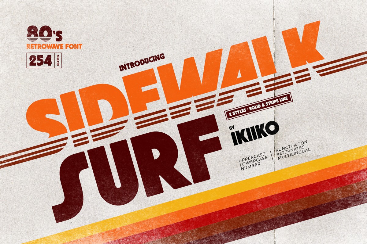 Font Sidewalk Surf