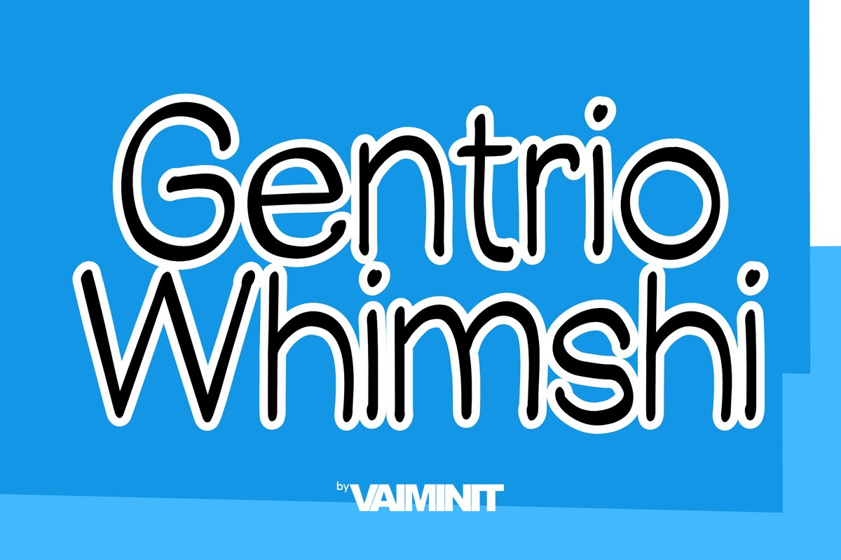 Font Gentrio Whimshi