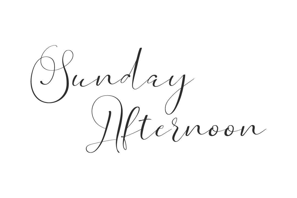 Font Sunday Afternoon