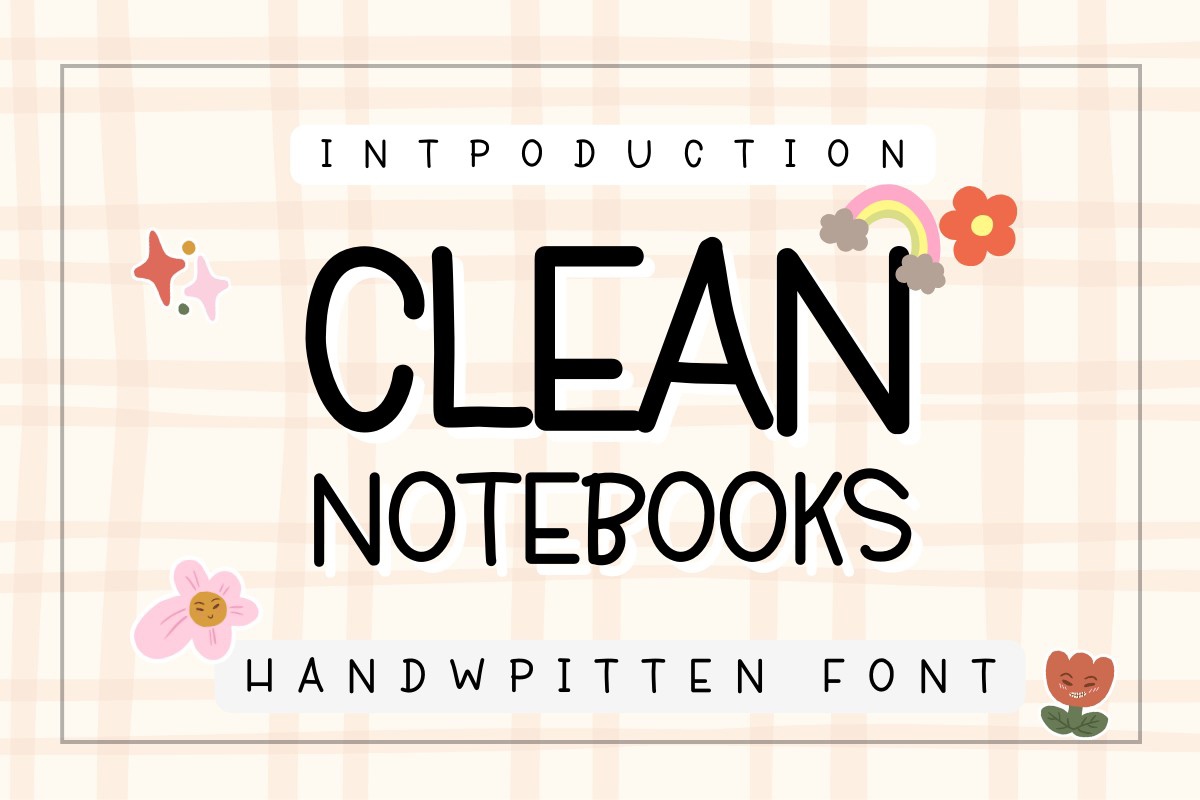 Font Clean Notebooks