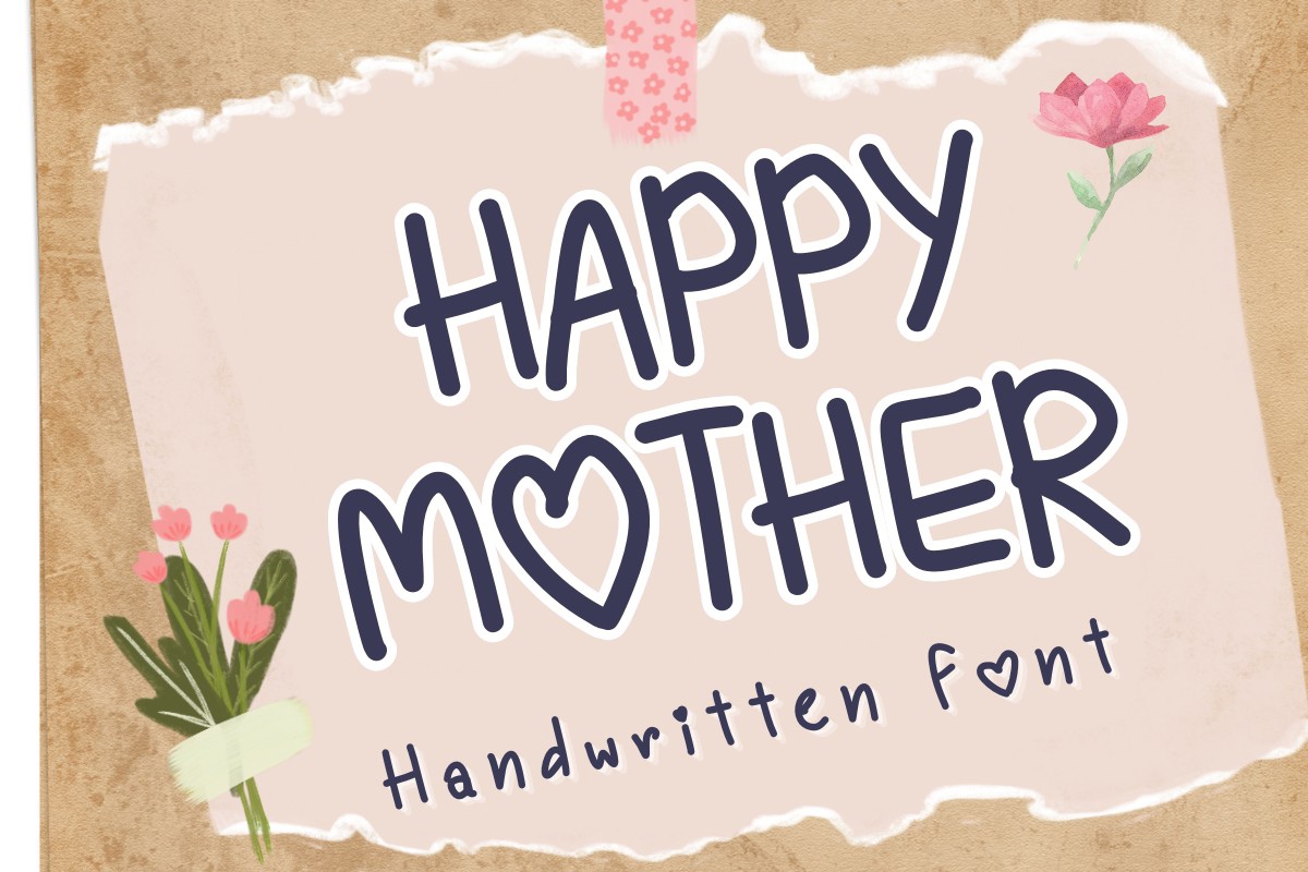 Font Happy Mother