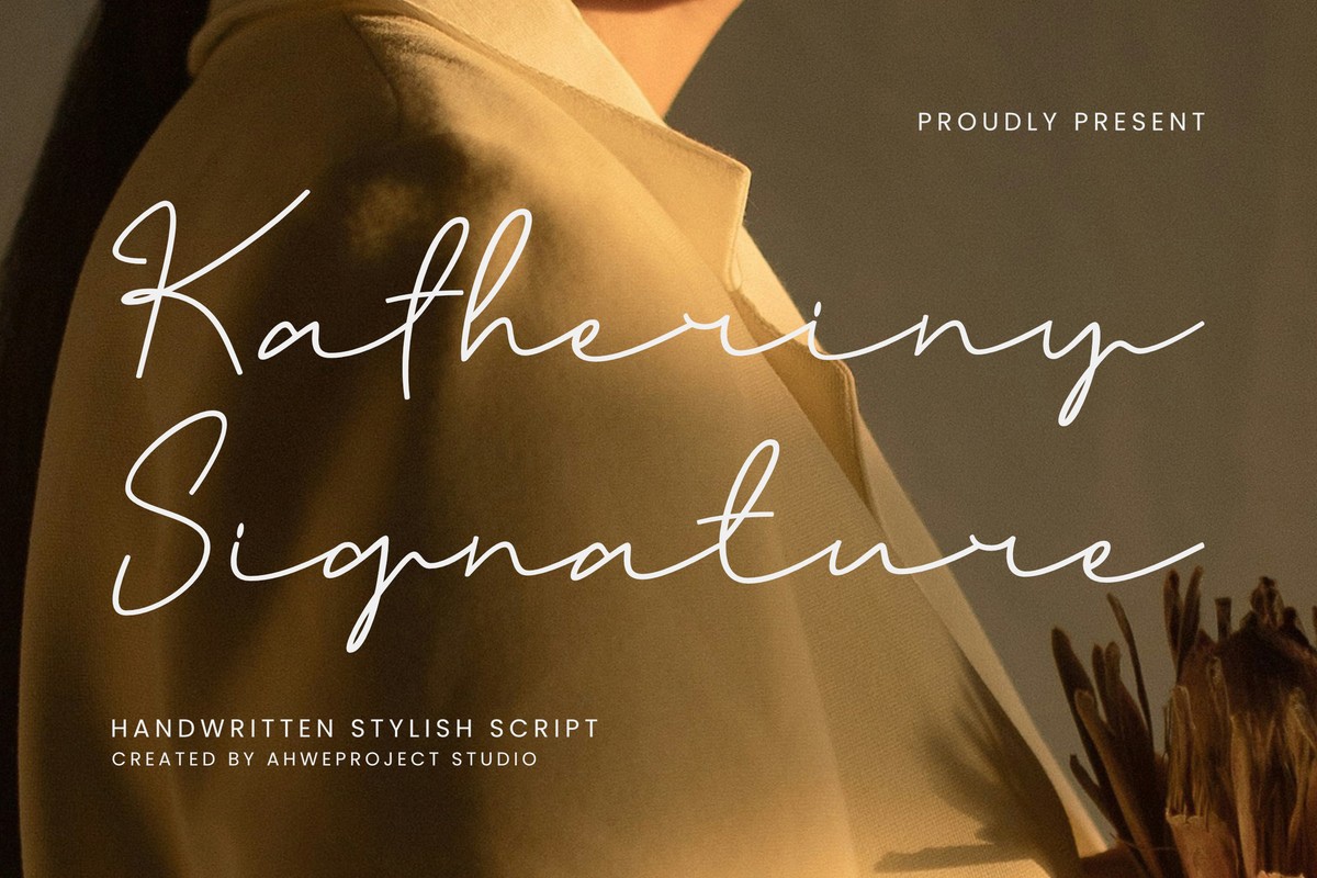 Font Katheriny Signature