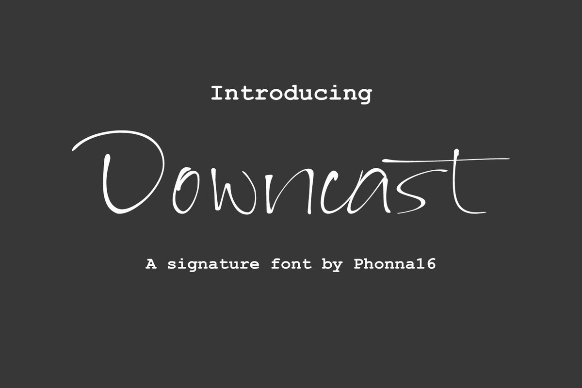 Font Downcast