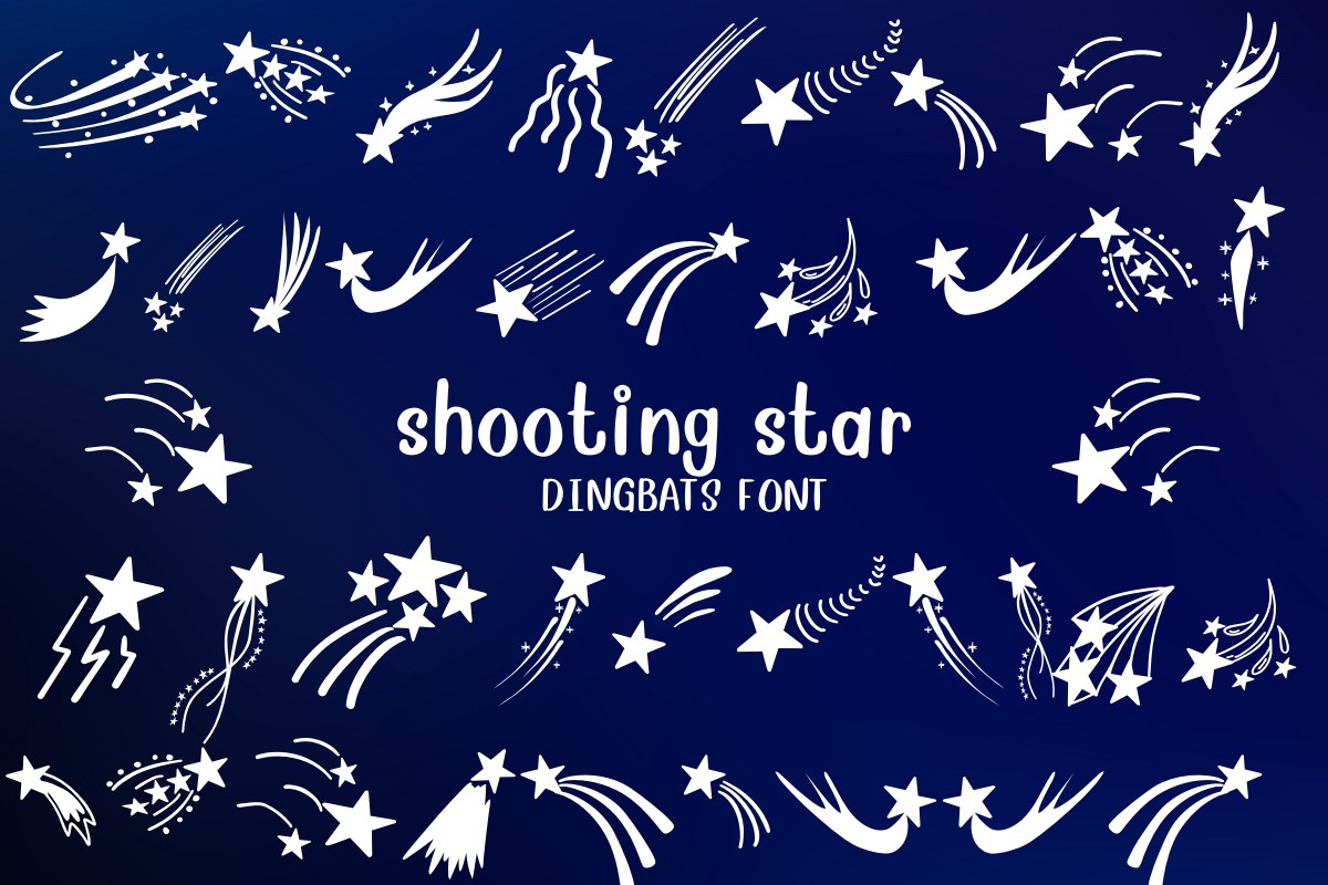 Font Shooting Star