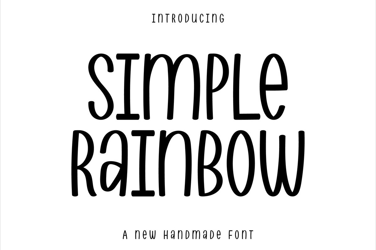 Font Simple Rainbow