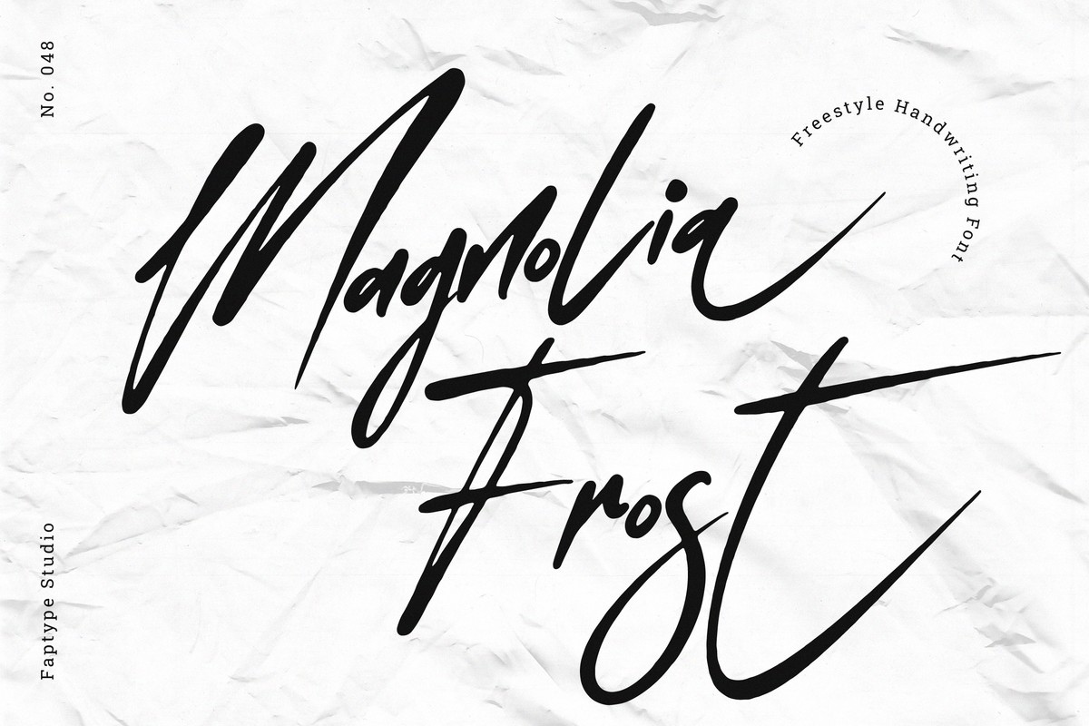 Font Magnolia Frost