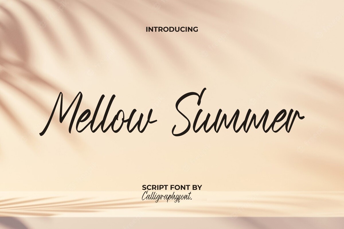 Font Mellow Summer