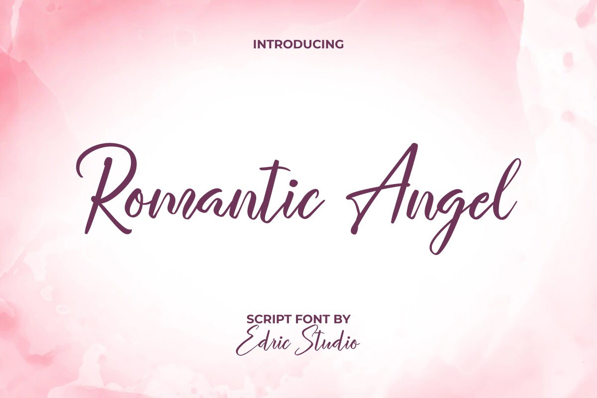 Font Romantic Angel