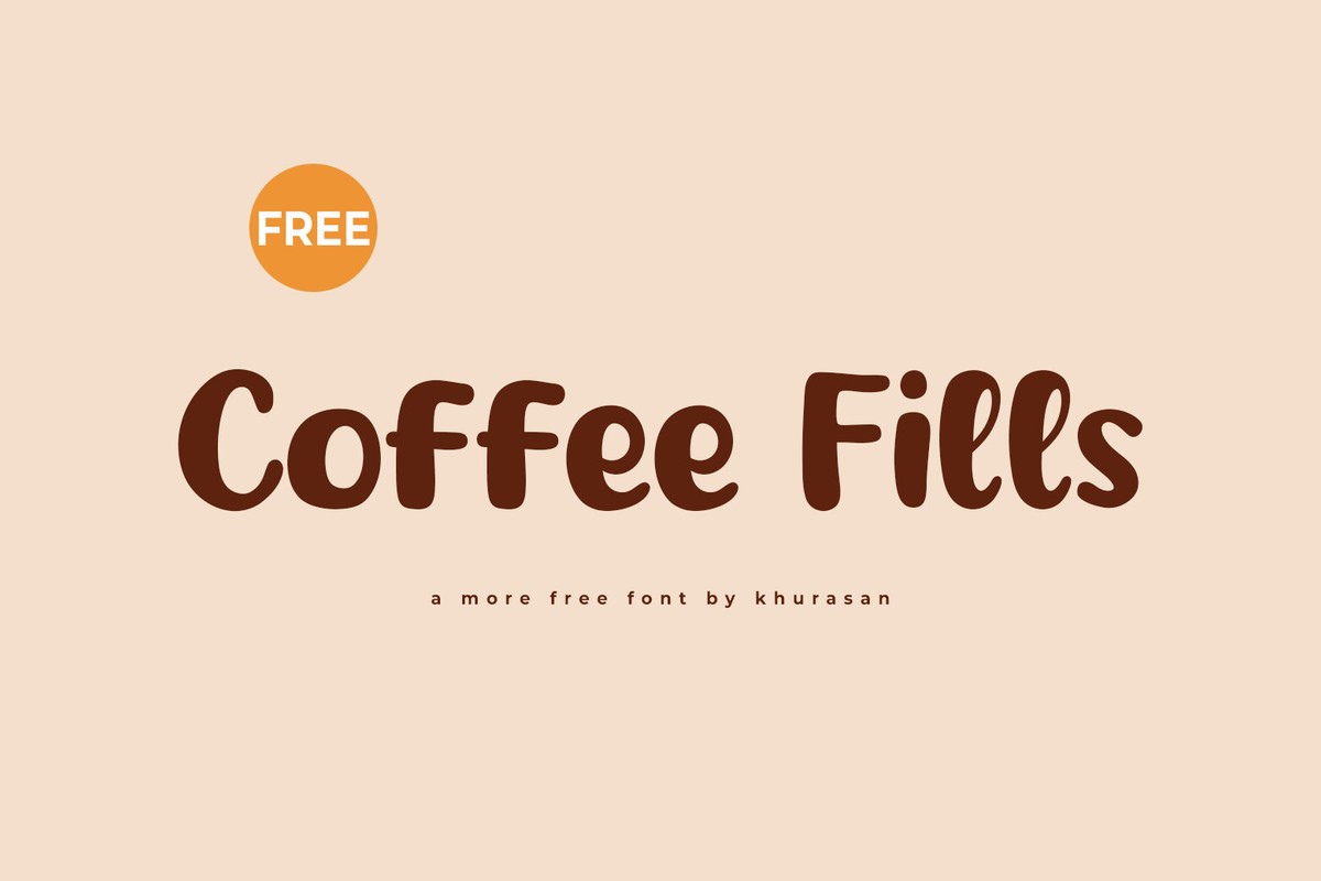 Font Coffee Fills