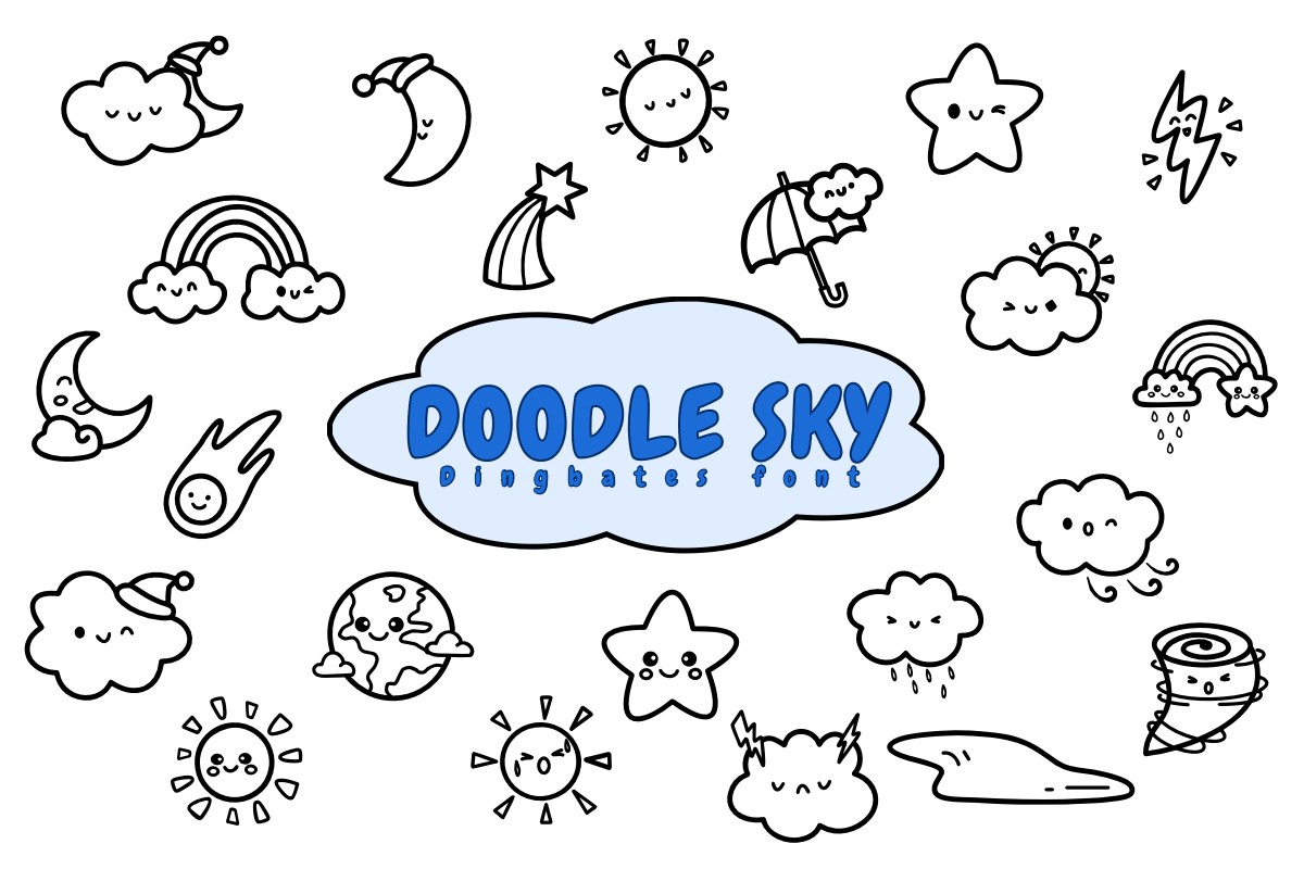 Font Doodle Sky