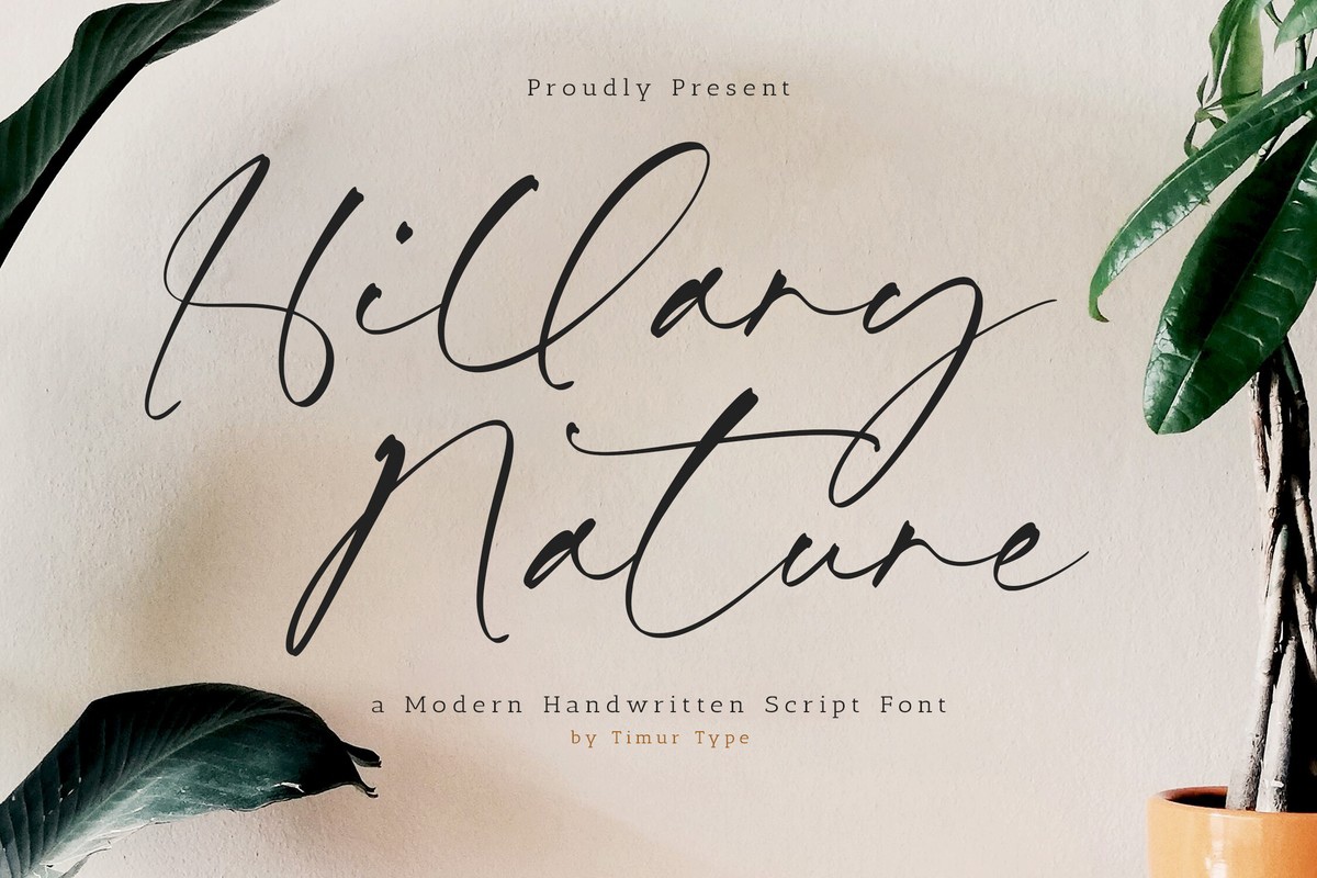 Font Hillary Nature