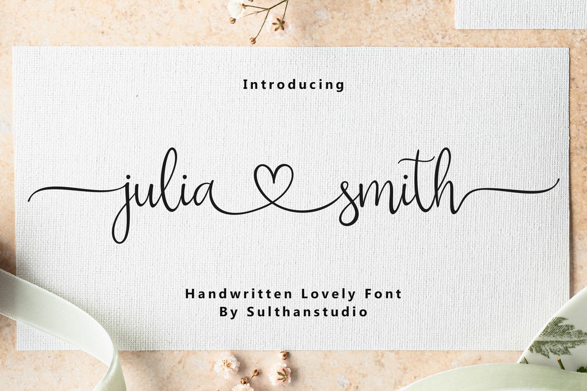 Font Julia Smith