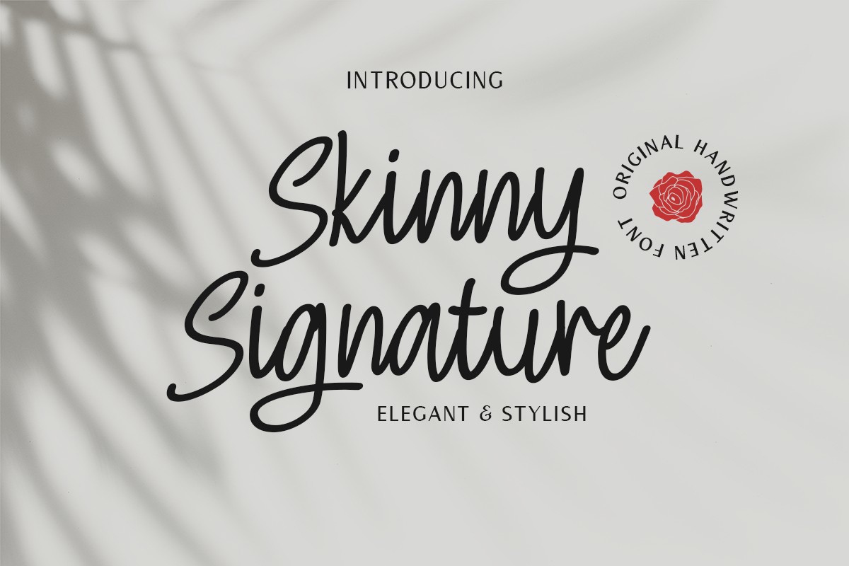 Font Skinny Signature