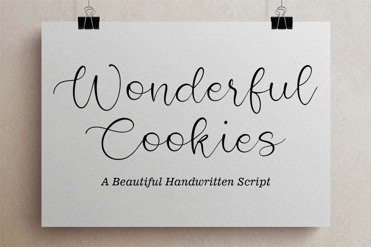 Font Wonderful Cookies