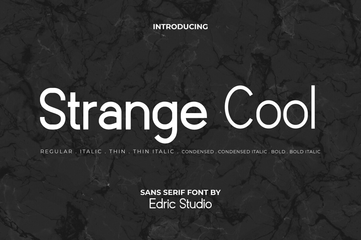 Font Strange Cool