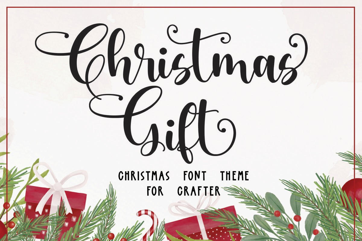 Font Christmas Gift