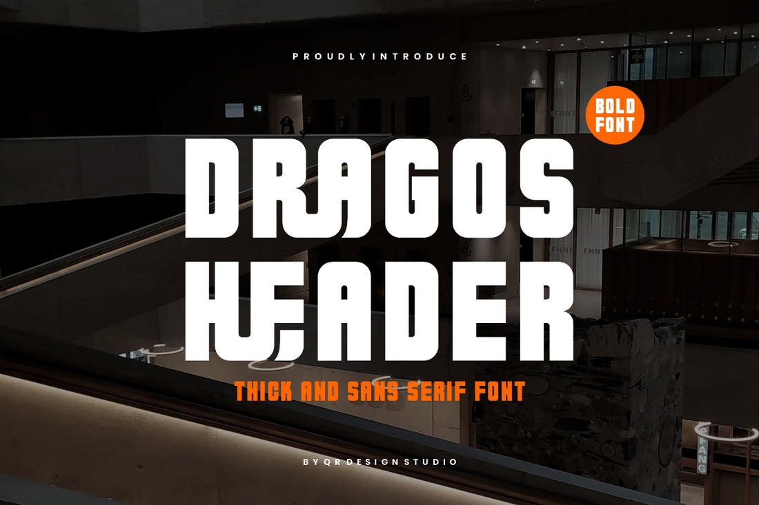 Font Dragos Header