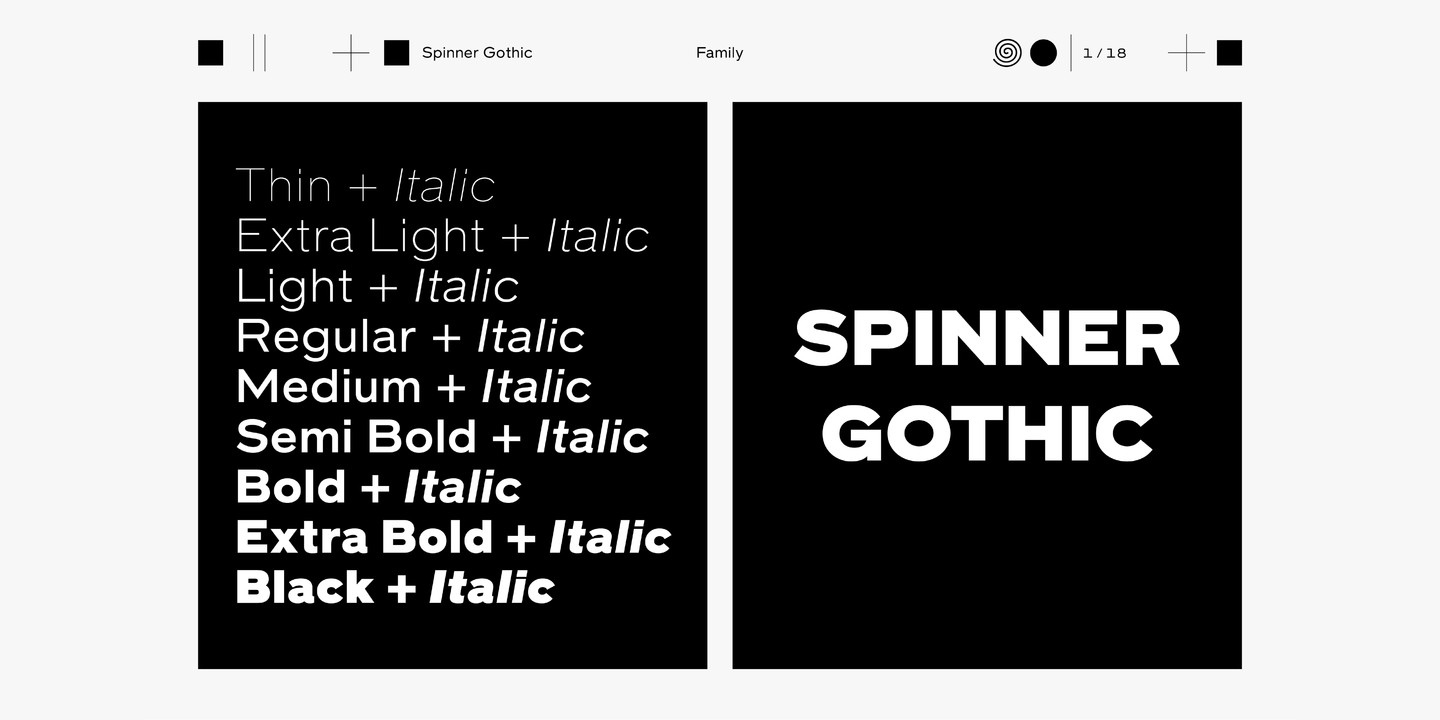 Font Spinner Gothic