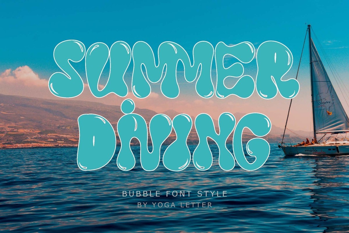 Font Summer Diving