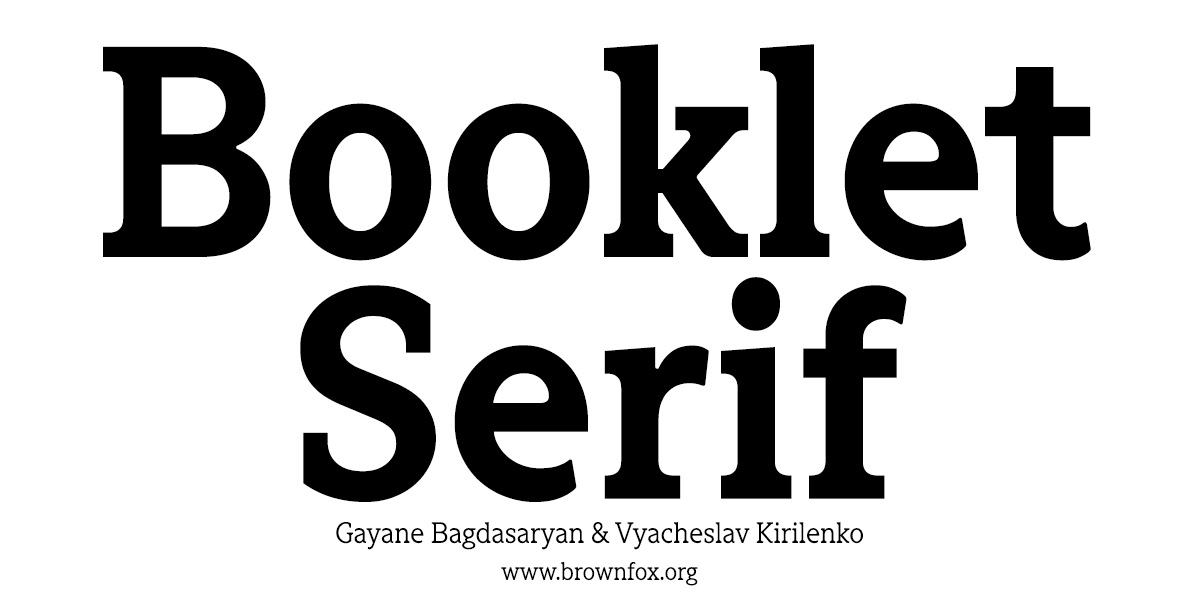 Font Booklet Serif