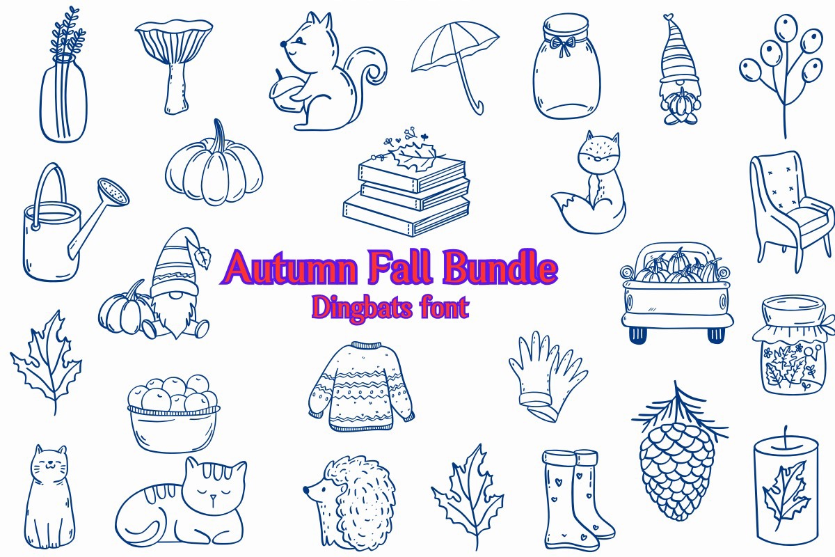 Font Autumn Fall Bundle