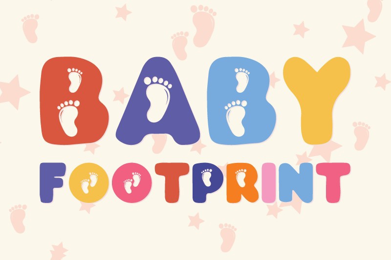 Font Baby Footprint