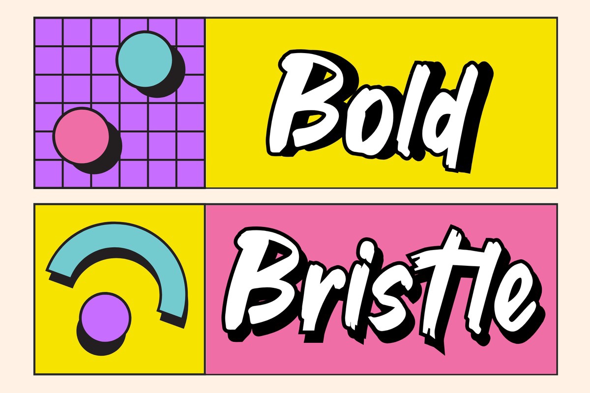 Font Bold Bristle