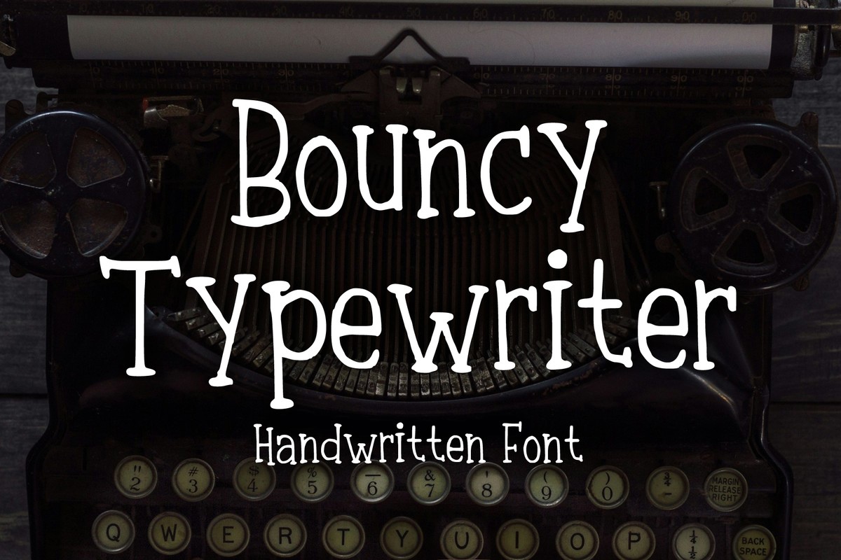 Font Bouncy Typewriter