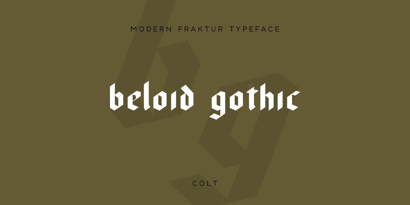 Font Beloid Gothic