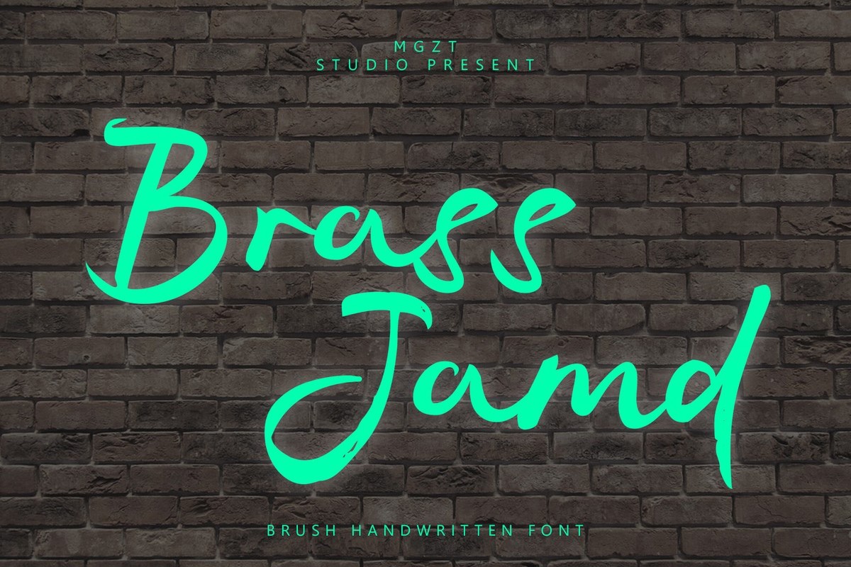 Font Brass Jamd