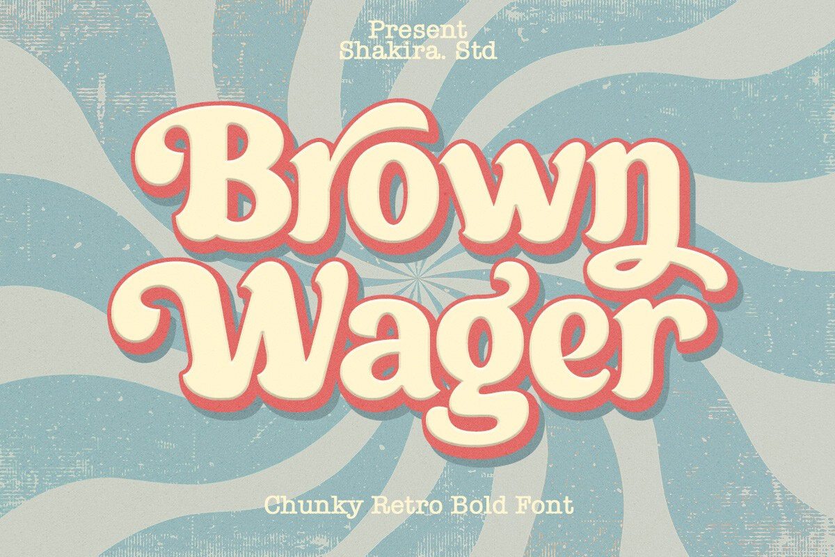 Font Brown Wager