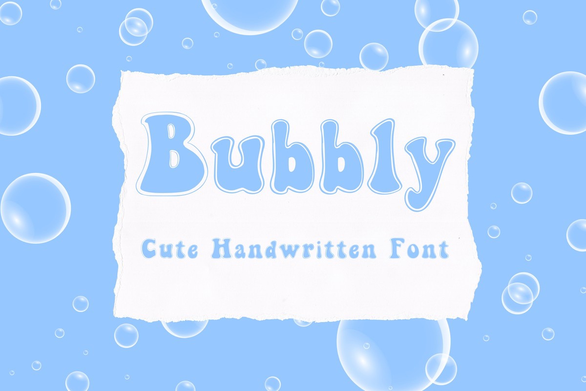 Font Bubbly