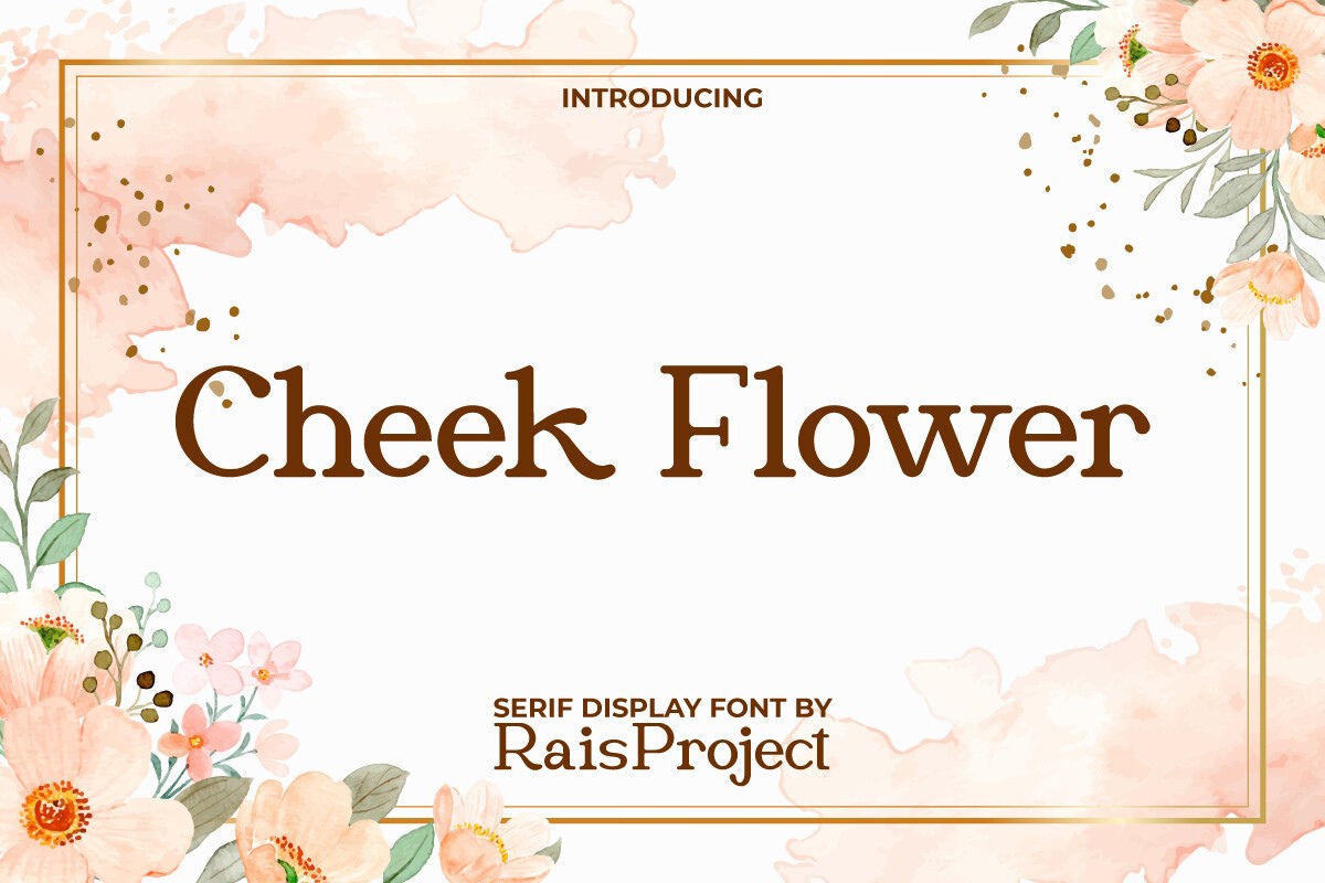 Font Cheek Flower