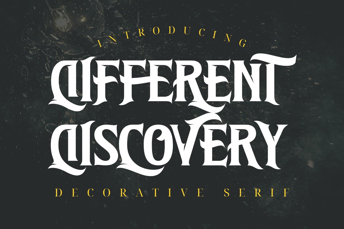 Font Different Discovery