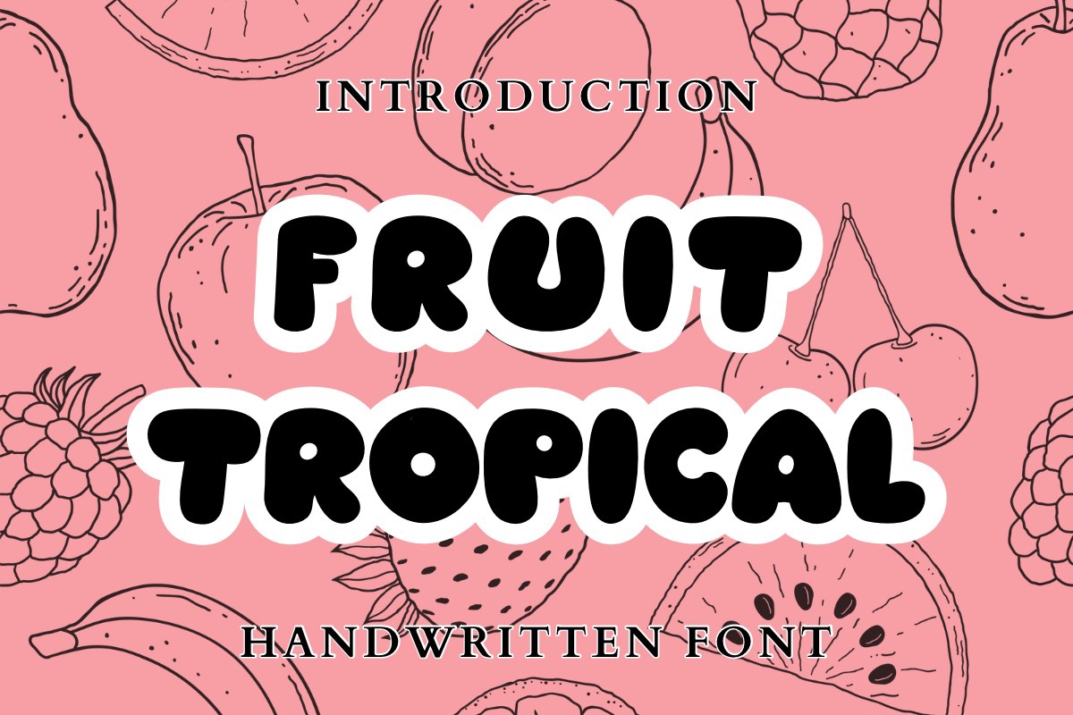 Font Fruit Tropical