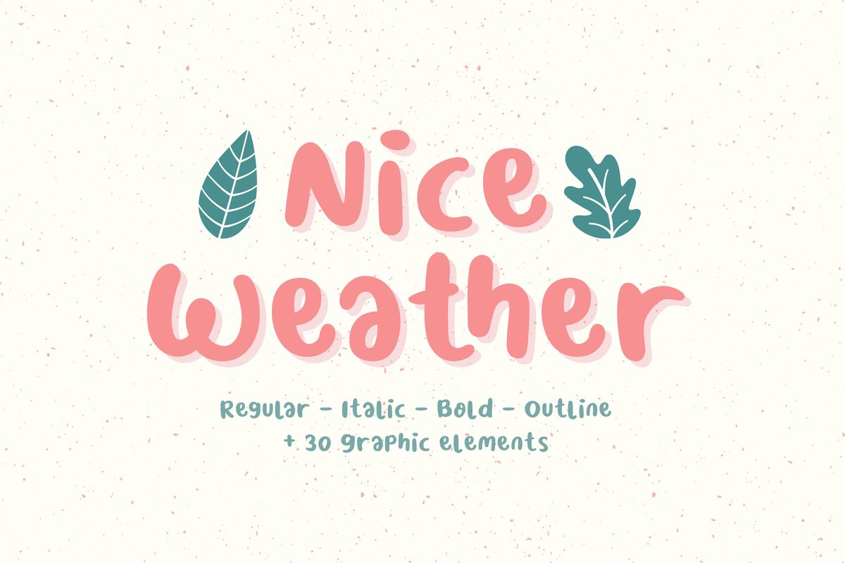 Font Nice Weather