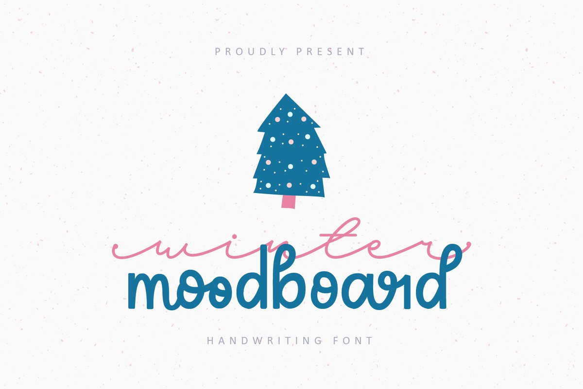 Font Winter Moodboard