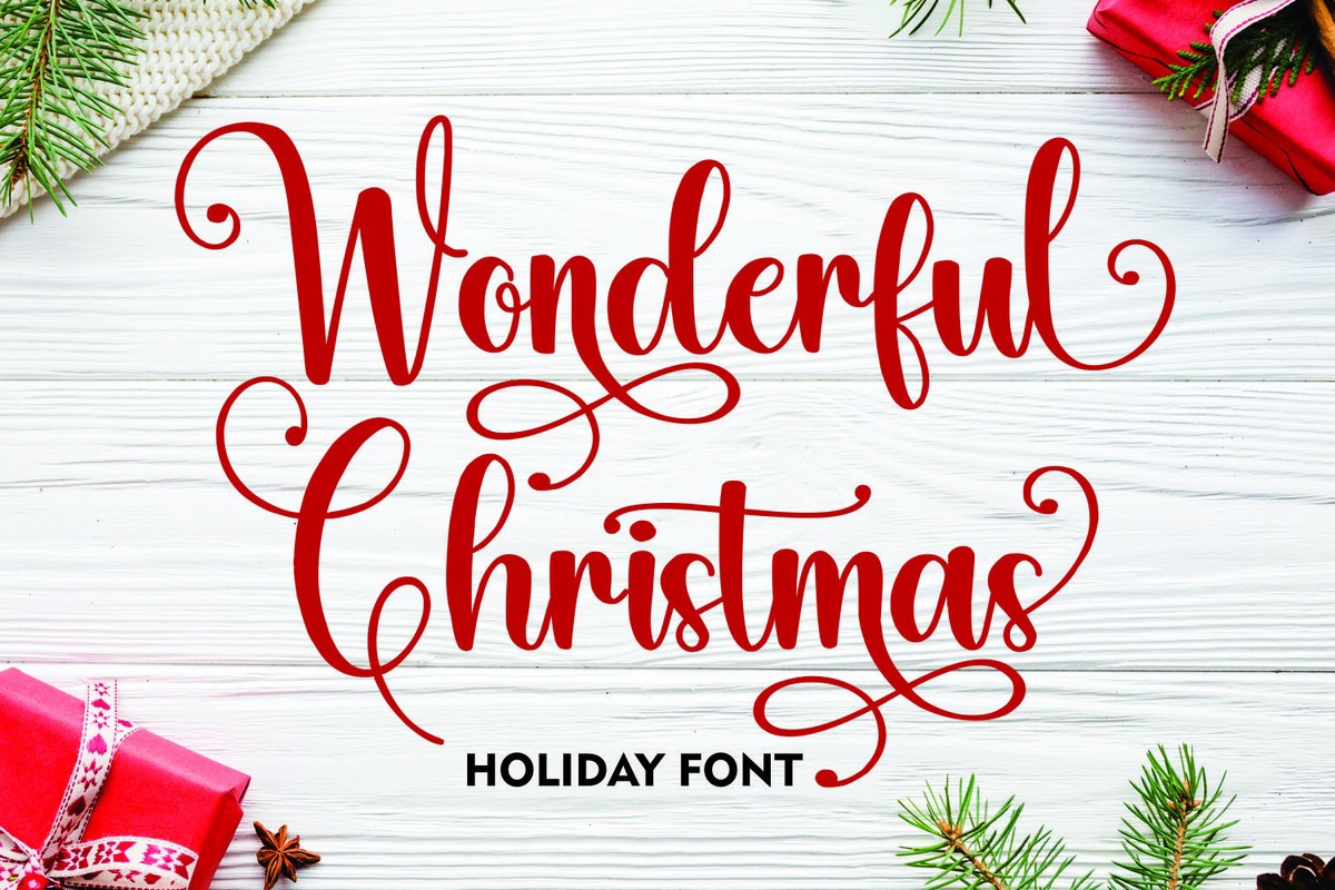 Font Wonderful Christmas