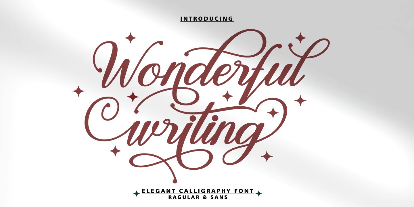 Font Wonderful Writing