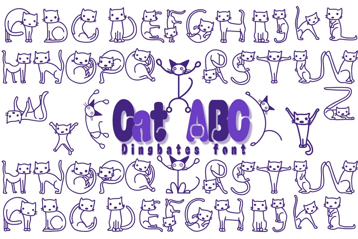 Font Cat ABC