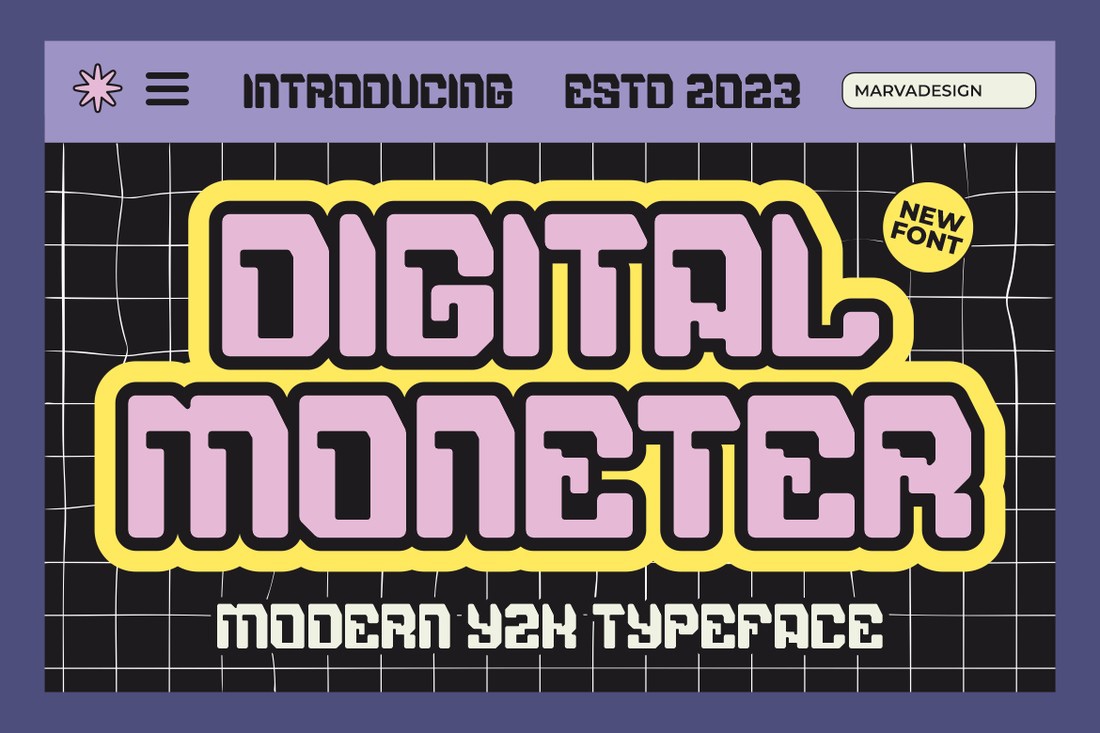 Font Digital Moneter