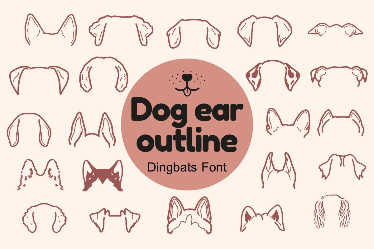 Font Dog Ear Outline