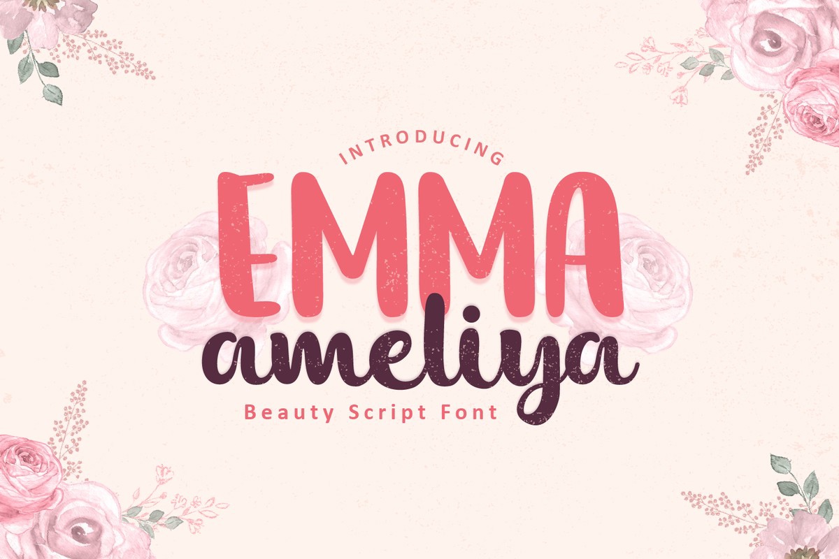 Font Emma Ameliya