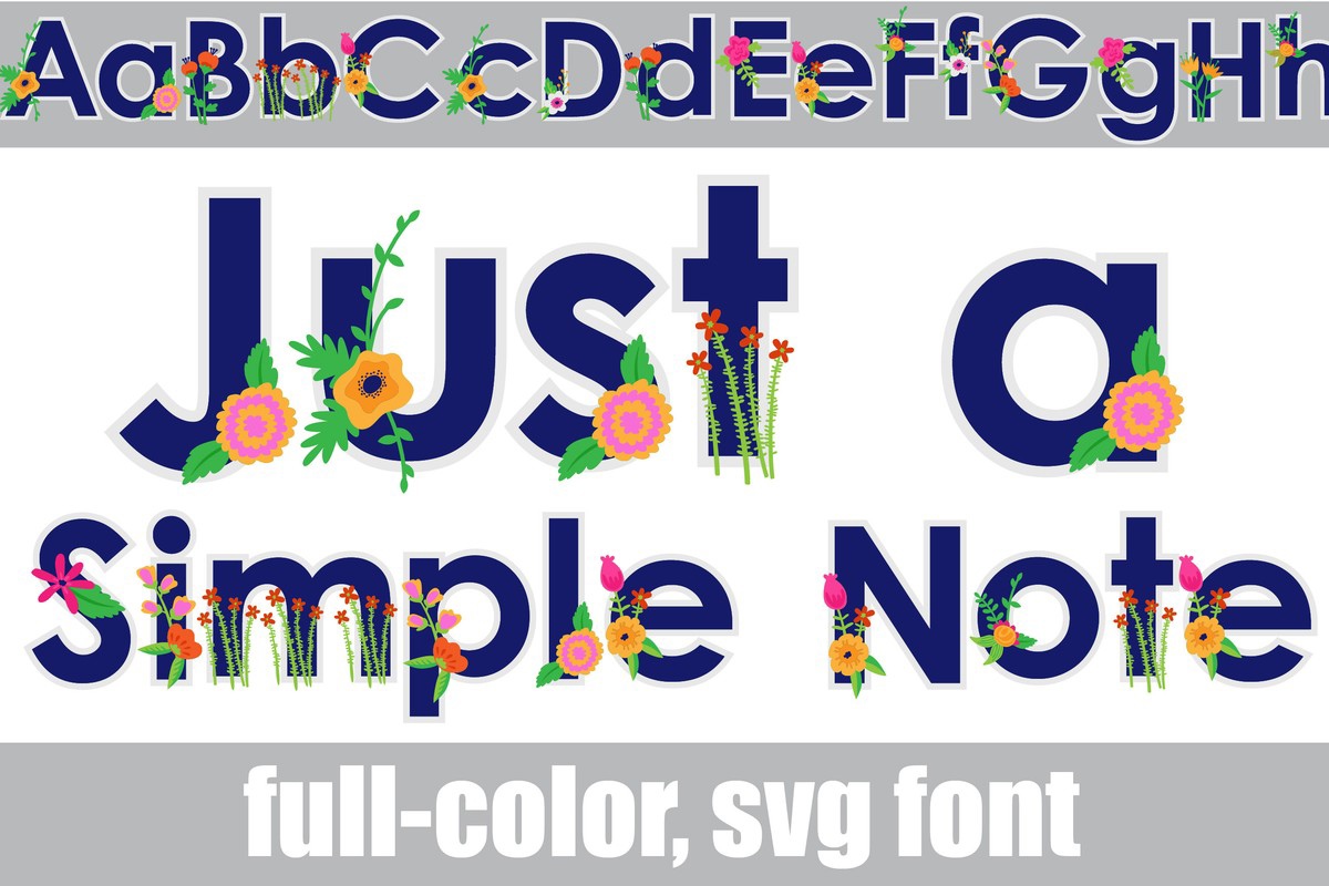 Font Just a Simple Note CF