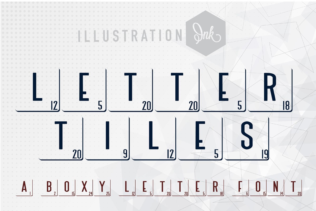 Font ZP Letter Tiles